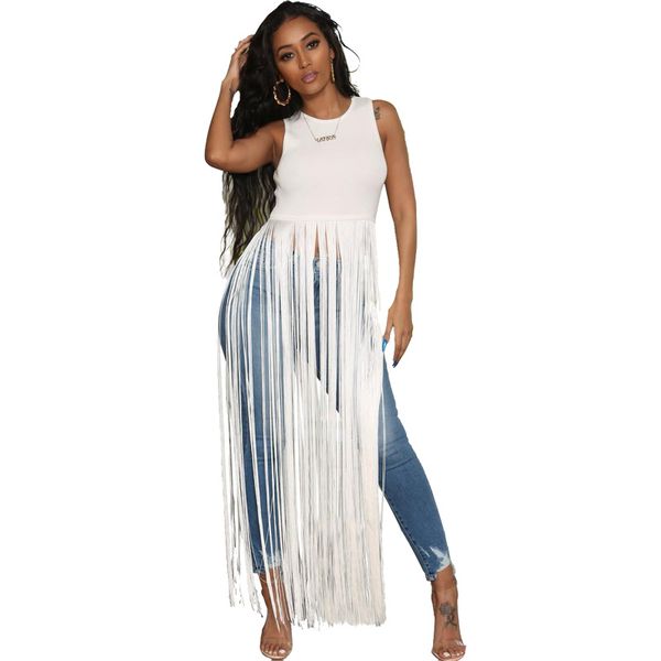 plus size casual summer dresses women fringe tassel long t shirt dress women sleeveless o-neck black korean streetwear dress, Black;white
plus size casual summer dresses women fringe tassel long t shirt dress women sleeveless o-neck black korean streetwear dress, Black;white