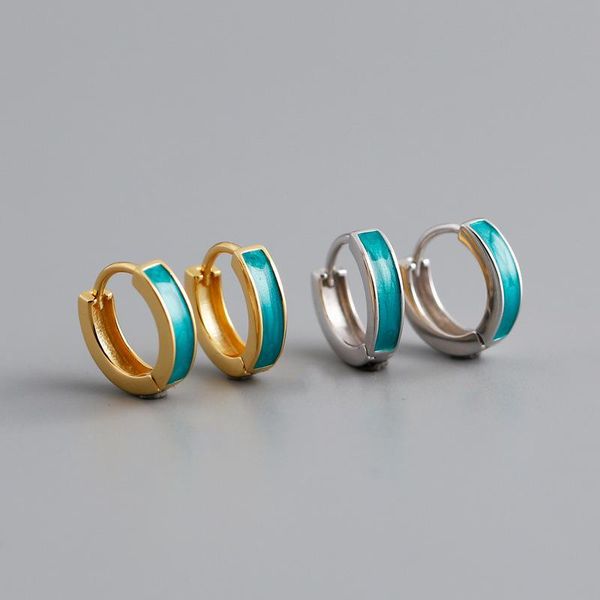 hoop & huggie enosola arrival real 925 sterling silver green dripping enamel simple ear buckle for women trendy chic french style earrings, Golden;silver
hoop & huggie enosola arrival real 925 sterling silver green dripping enamel simple ear buckle for women trendy chic french style earrings, Golden;silver