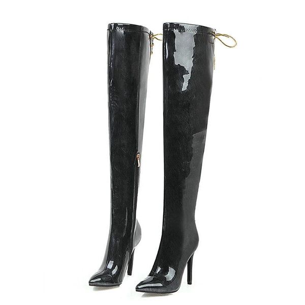 boots women's fashion pointed toe zipper over the knee women thin high heel autumn winter long red silver gold, Black
boots women's fashion pointed toe zipper over the knee women thin high heel autumn winter long red silver gold, Black