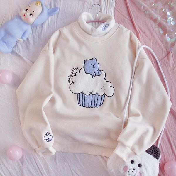 thicken o-neck hoodies women winter japanese sweet cute loose plush bear pattern pullover girl sweatshirt base student women's & sweat, Black
thicken o-neck hoodies women winter japanese sweet cute loose plush bear pattern pullover girl sweatshirt base student women's & sweat, Black