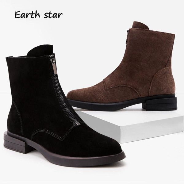 boots botas mujer real leather casual shoes women european style brand front zip lady chaussure autumn female footware, Black
boots botas mujer real leather casual shoes women european style brand front zip lady chaussure autumn female footware, Black