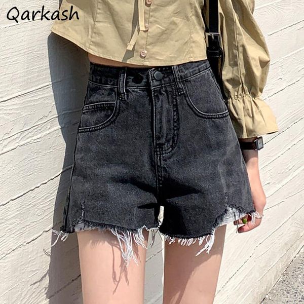 women's shorts denim women summer solid color chic ladies holiday all-match vintage tassel female holes trousers trendy daily teen, White;black
women's shorts denim women summer solid color chic ladies holiday all-match vintage tassel female holes trousers trendy daily teen, White;black