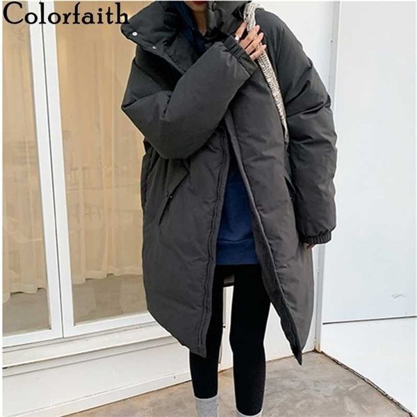 colorfaith winter spring women jacket pockets stand collar puffer parkas high-quality oversized warm long coat co850 211015, Black
colorfaith winter spring women jacket pockets stand collar puffer parkas high-quality oversized warm long coat co850 211015, Black