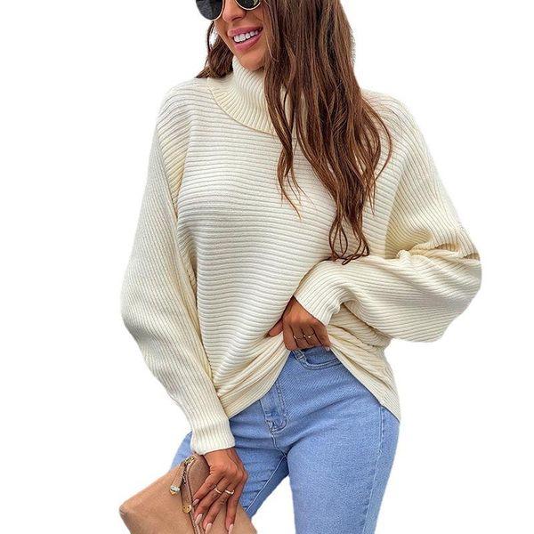 women's sweaters turtleneck long lantern sleeve knitted sweater for women autumn winter knitwear pullovers wdc9169, White;black
women's sweaters turtleneck long lantern sleeve knitted sweater for women autumn winter knitwear pullovers wdc9169, White;black