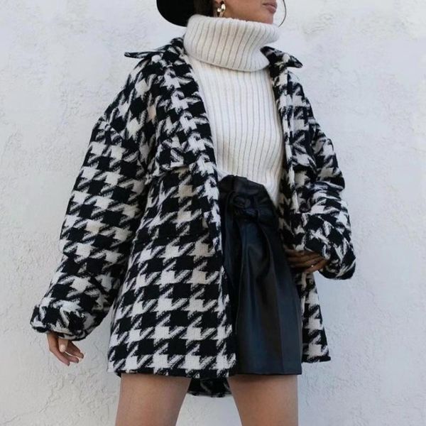 women's down & parkas button black houndstooth coats woman winter 2021 long sleeve woollen overcoat trench casual oversize autumn offic
women's down & parkas button black houndstooth coats woman winter 2021 long sleeve woollen overcoat trench casual oversize autumn offic