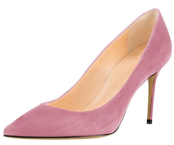 elegant pink purple suede leather exquisite high heels office lady party wedding shoes women stiletto pumps 6 colors dress, Black
elegant pink purple suede leather exquisite high heels office lady party wedding shoes women stiletto pumps 6 colors dress, Black