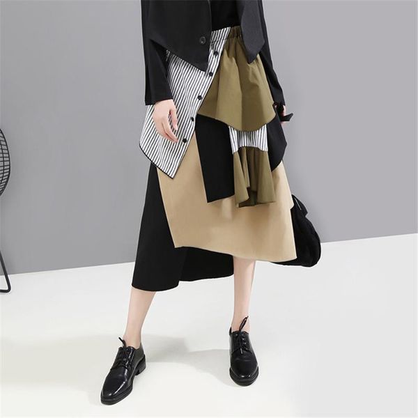 skirts korean designer fahion women skirt 2021 layered patchwork high waist asymmetrical elegant office ladies harajuku, Black
skirts korean designer fahion women skirt 2021 layered patchwork high waist asymmetrical elegant office ladies harajuku, Black
