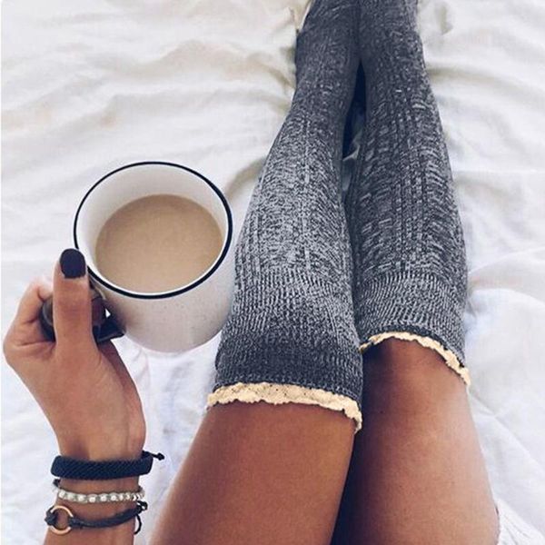sports socks 2# solid color high-tube lengthened knee-length beautiful leg women cotton thigh high long stockings knit over knee, Black
sports socks 2# solid color high-tube lengthened knee-length beautiful leg women cotton thigh high long stockings knit over knee, Black