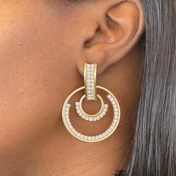 stonefans 2pcs rhinestone thick double hoop earrings for women 2021trend luxery simple fashion jewelry round pendant dangle & chandelier, Silver
stonefans 2pcs rhinestone thick double hoop earrings for women 2021trend luxery simple fashion jewelry round pendant dangle & chandelier, Silver