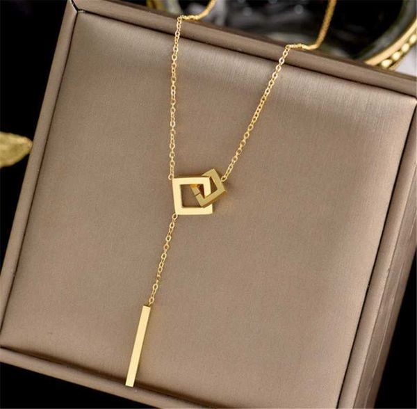 chains 316l stainless steel simple style square interlocking necklace bijoux inox bizuteria damska, Silver
chains 316l stainless steel simple style square interlocking necklace bijoux inox bizuteria damska, Silver