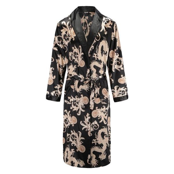 men's sleepwear men robe nightgown long sleeves kimono bathrobe gown silky satin dragon print pajamas nightwear casual home, Black;brown
men's sleepwear men robe nightgown long sleeves kimono bathrobe gown silky satin dragon print pajamas nightwear casual home, Black;brown