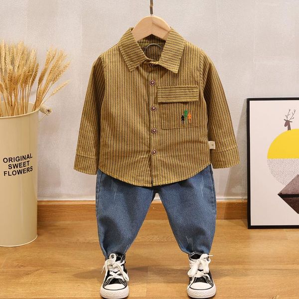 clothing sets spring autumn children cotton clothes baby boys strips blouses denim jeans 2pcs/sets infant kids fashion toddler tracksuits, White
clothing sets spring autumn children cotton clothes baby boys strips blouses denim jeans 2pcs/sets infant kids fashion toddler tracksuits, White