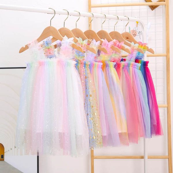 ins summer new girls suspender mesh princess dress tutu rainbow puffy skirt, Red;yellow
ins summer new girls suspender mesh princess dress tutu rainbow puffy skirt, Red;yellow