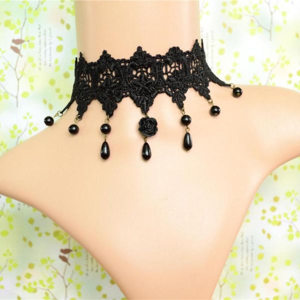 black lace necklace gothic lolita pendant choker clothing accessories for wedding birthday hallowen christmas chokers, Golden;silver
black lace necklace gothic lolita pendant choker clothing accessories for wedding birthday hallowen christmas chokers, Golden;silver