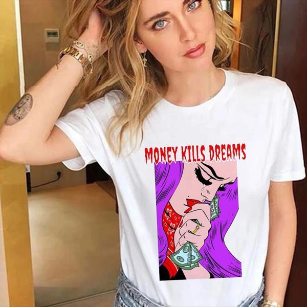 hipster girls money sad print womens t shirt harajuku summer o neck short sleeve female tee, White
hipster girls money sad print womens t shirt harajuku summer o neck short sleeve female tee, White