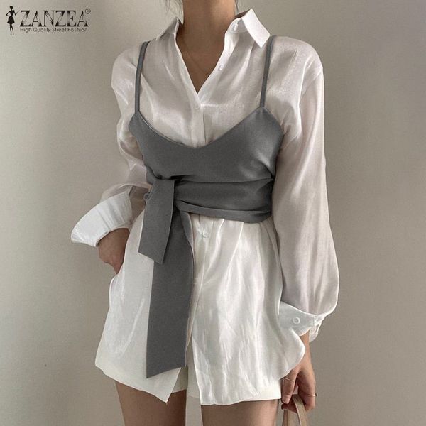 blouses women fashion ol two piece set shirt 2021 spring belted lace up blouse casual solid puff sleeve lapel plus size 5xl, White
blouses women fashion ol two piece set shirt 2021 spring belted lace up blouse casual solid puff sleeve lapel plus size 5xl, White