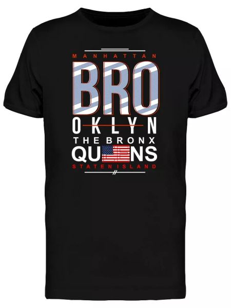 brooklyn queens typography tee men's -image by shutterstock, White;black 
brooklyn queens typography tee men's -image by shutterstock, White;black