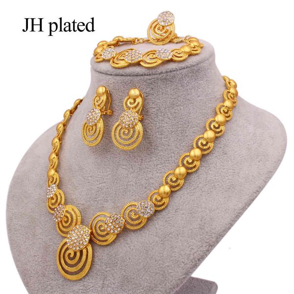 jewelry sets for women dubai new 24k gold color wedding gifts african engagement necklace ring earrings bracelet jewellery set, Black
jewelry sets for women dubai new 24k gold color wedding gifts african engagement necklace ring earrings bracelet jewellery set, Black