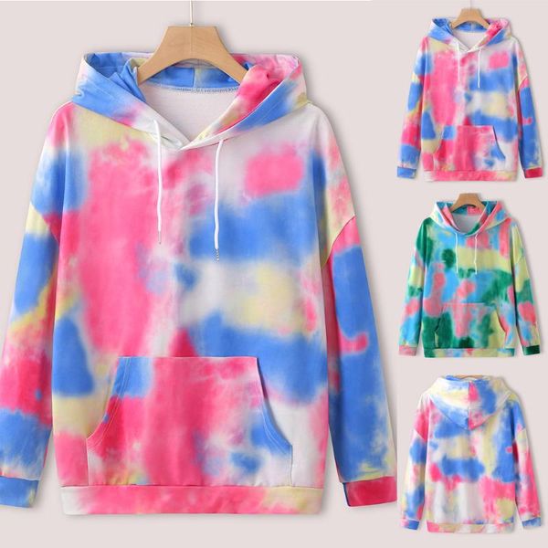 hoodies women tie dye sweatshirt pockets long sleeve multicolor drawstring trendy korean style causal loose women's & sweatshirts, Black
hoodies women tie dye sweatshirt pockets long sleeve multicolor drawstring trendy korean style causal loose women's & sweatshirts, Black