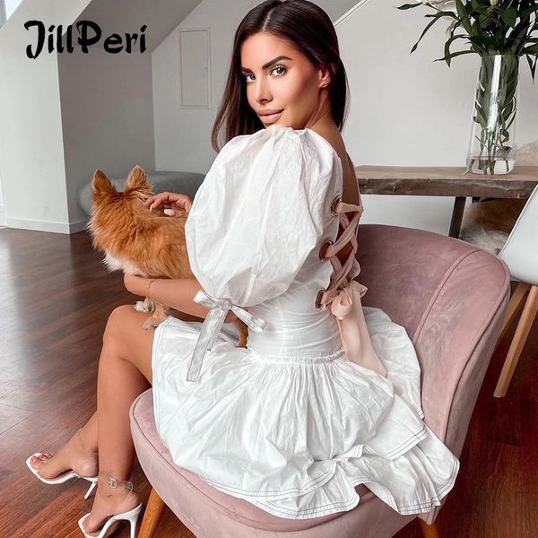 jillperi women puff sleeve sweet party dress fashion chic ba cross lace up hollow out celebrity outfit puff layered dress, Black;white
jillperi women puff sleeve sweet party dress fashion chic ba cross lace up hollow out celebrity outfit puff layered dress, Black;white