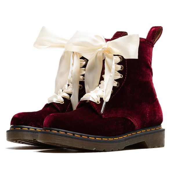 boots womens round toe velvet leather ankle ribbon lace up christmas gift oxfords shoes bowtie wine red colors vintage, Black
boots womens round toe velvet leather ankle ribbon lace up christmas gift oxfords shoes bowtie wine red colors vintage, Black