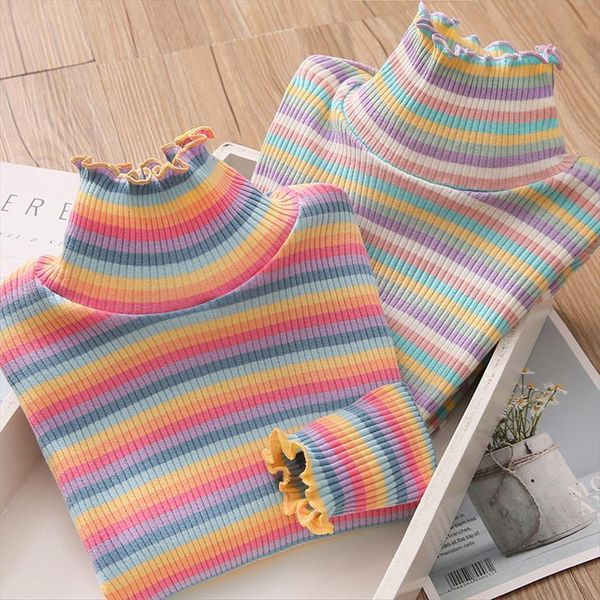 spring autumn 2 10 12 years childrens sweet long sleeve colorful striped high neck basic turtleneck t shirt for girls, Blue
spring autumn 2 10 12 years childrens sweet long sleeve colorful striped high neck basic turtleneck t shirt for girls, Blue