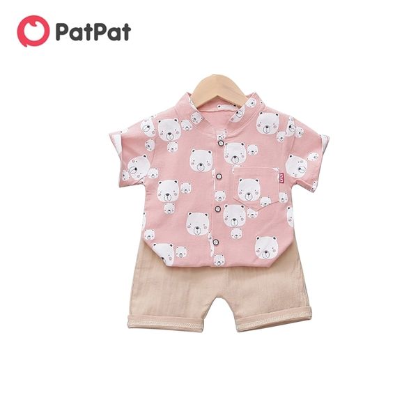 arrival 2pcs cotton short-sleeve baby boy casual animal baby's sets 210528, White 
arrival 2pcs cotton short-sleeve baby boy casual animal baby's sets 210528, White