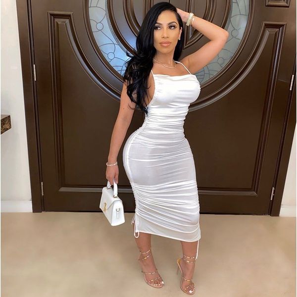 bandage dress women summer white dress elegant sleeveless backless slim sheath bodycon midi night club party dress 2021, Black;white
bandage dress women summer white dress elegant sleeveless backless slim sheath bodycon midi night club party dress 2021, Black;white