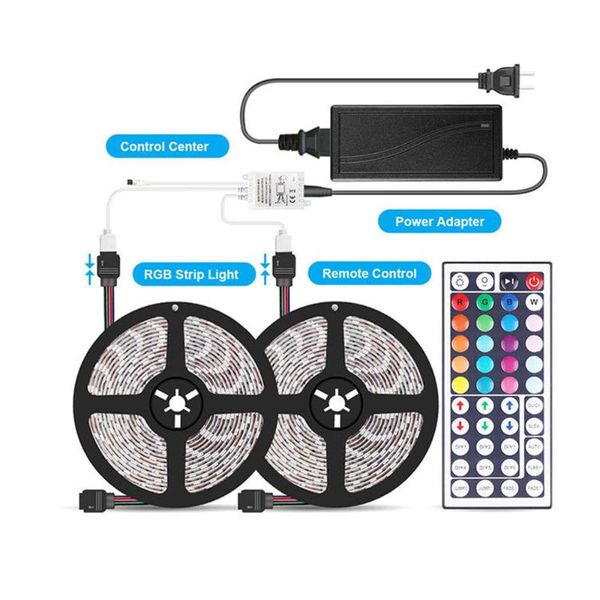 10m rgb led strip lights multi-color kit ip65 waterproof flexible 300leds with 44 key remote dc 12v power supply strips
10m rgb led strip lights multi-color kit ip65 waterproof flexible 300leds with 44 key remote dc 12v power supply strips