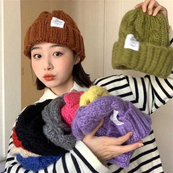 berets winter thick knit hat student warm and comfortable earmuffs baotou cold cap warp knitting embroidery dome 2022, Blue;gray
berets winter thick knit hat student warm and comfortable earmuffs baotou cold cap warp knitting embroidery dome 2022, Blue;gray