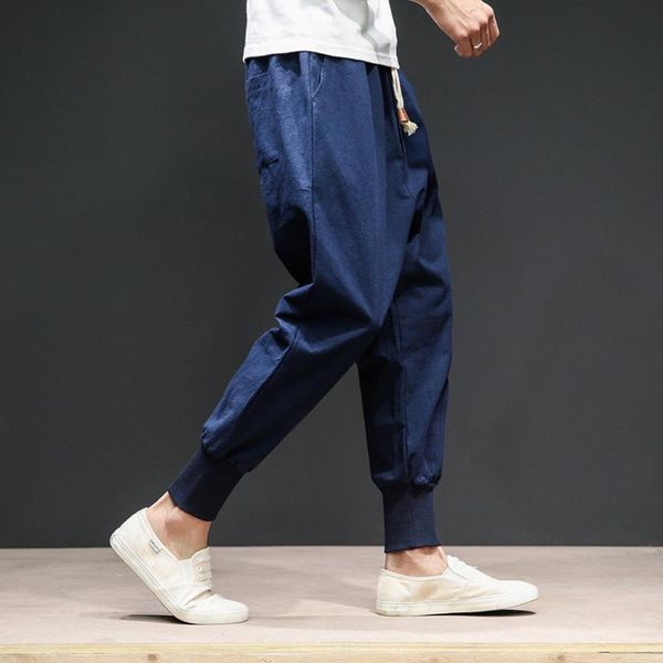 autumn arrival pants ninth chinese style plus size loose solid color linen mid-waist men's, Black
autumn arrival pants ninth chinese style plus size loose solid color linen mid-waist men's, Black