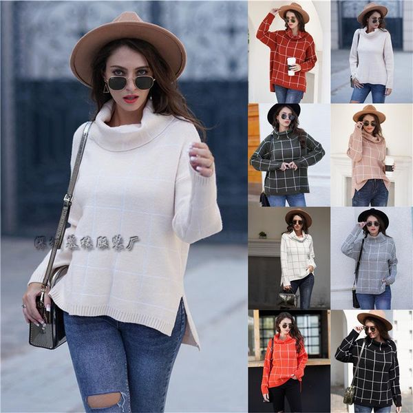 women's sweaters authentic high collar pullover loose fashion 's women sweater, White;black
women's sweaters authentic high collar pullover loose fashion 's women sweater, White;black