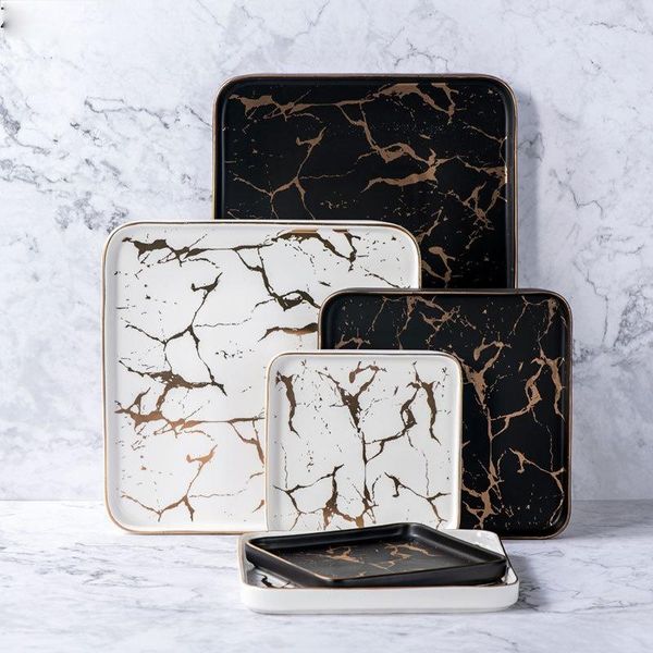 dishes & plates square tableware marble ceramic dinner set gold inlay porcelain dessert plate steak salad snack cake wholesale
dishes & plates square tableware marble ceramic dinner set gold inlay porcelain dessert plate steak salad snack cake wholesale