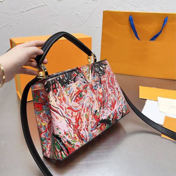designer women classic color painting handbag tote bag leather crossbody shoulder bags high quality
designer women classic color painting handbag tote bag leather crossbody shoulder bags high quality