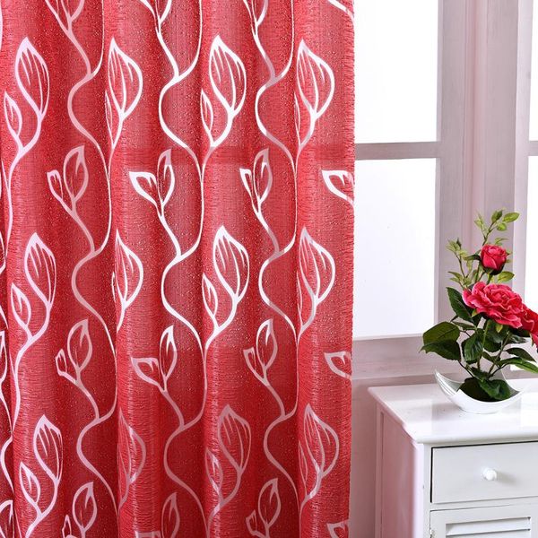 curtain & drapes leaf printed fashion single side window screening creative gauze (red, 100x250cm, perforated)
curtain & drapes leaf printed fashion single side window screening creative gauze (red, 100x250cm, perforated)