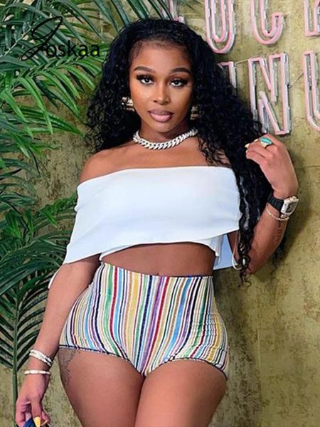 sripe printed high waist skinny womens shorts casual fashion streetwear summer fitness sporty short trousers, White;black
sripe printed high waist skinny womens shorts casual fashion streetwear summer fitness sporty short trousers, White;black