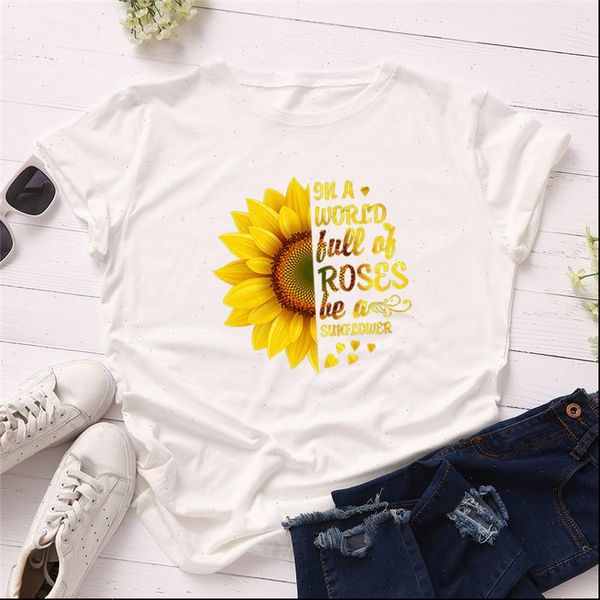 plus size s 5xl sunflower womens letter print 100%cotton o neck short sleeve summer pink casual, White
plus size s 5xl sunflower womens letter print 100%cotton o neck short sleeve summer pink casual, White