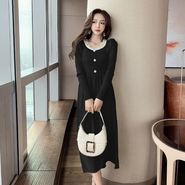 casual dresses coigarsam full women dress winter knitting puff sleeve keep warm white green black light blue gray 5209, Black;gray
casual dresses coigarsam full women dress winter knitting puff sleeve keep warm white green black light blue gray 5209, Black;gray