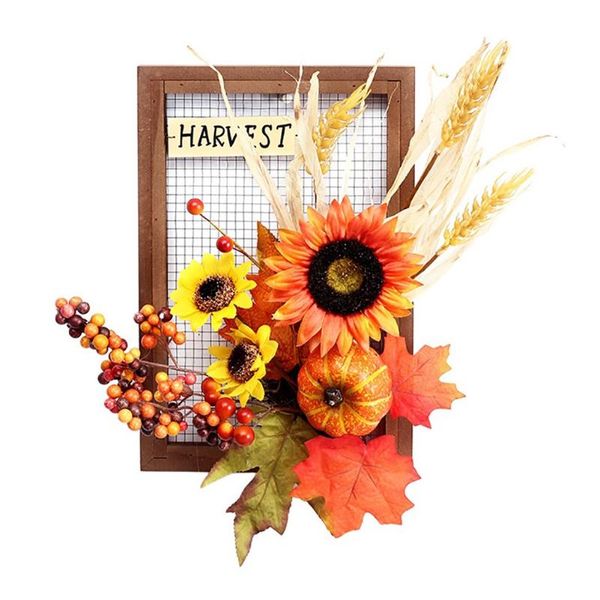 decorative flowers & wreaths harvest festival decor sunflower pumkin wheat with a rectangular frame and sign home holiday outdoor indoor
decorative flowers & wreaths harvest festival decor sunflower pumkin wheat with a rectangular frame and sign home holiday outdoor indoor