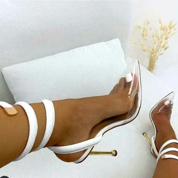 dress shoes nausk summer woman sandals pvc pointed toe fashion twining ankle metal high heel party pumps size 35- 41 black white
dress shoes nausk summer woman sandals pvc pointed toe fashion twining ankle metal high heel party pumps size 35- 41 black white