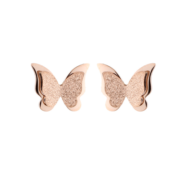 stainless steel 2021 fashion upscale jewelry matte 2 layer butterfly cute stud earrings piercing for women girls gifts dangle & chandelier, Silver
stainless steel 2021 fashion upscale jewelry matte 2 layer butterfly cute stud earrings piercing for women girls gifts dangle & chandelier, Silver