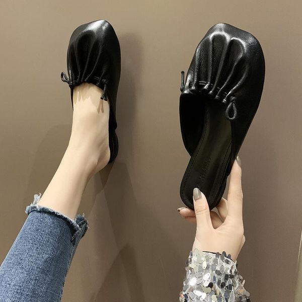 slippers 2021 brand designer women slip on mules low heel casual shoes british slides square toe heels sandals summer footwear, Black
slippers 2021 brand designer women slip on mules low heel casual shoes british slides square toe heels sandals summer footwear, Black