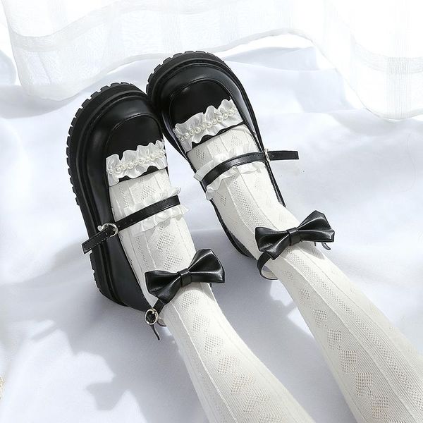 dress shoes womens round toe bowknot pearls lace lolita mary jane cute belt buckle platform sweet 5colors cosplay girls preppy, Black
dress shoes womens round toe bowknot pearls lace lolita mary jane cute belt buckle platform sweet 5colors cosplay girls preppy, Black