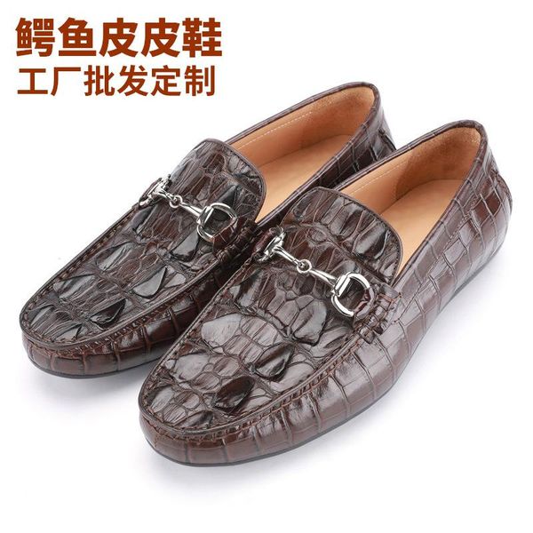 the new alligator shoes men manual doug shoes crocodile leather and recreational leather men's in autumn, Black
the new alligator shoes men manual doug shoes crocodile leather and recreational leather men's in autumn, Black