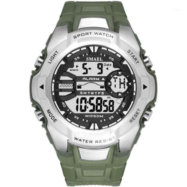 wristwatches cool watches for couples lovers single-display multifunctional electronic sports waterproof calendar week luminous watch, Slivery;brown
wristwatches cool watches for couples lovers single-display multifunctional electronic sports waterproof calendar week luminous watch, Slivery;brown