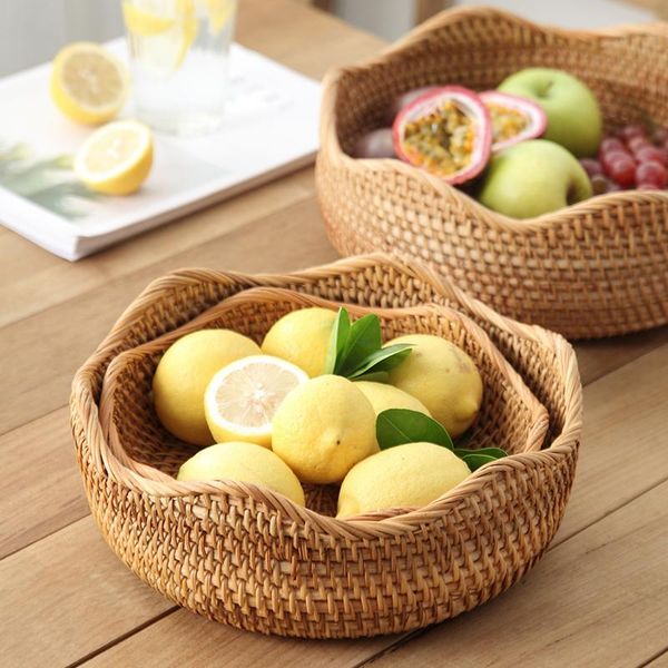 handmade straw dried tray basket hand-woven storage box rattan natural decoration baskets
handmade straw dried tray basket hand-woven storage box rattan natural decoration baskets