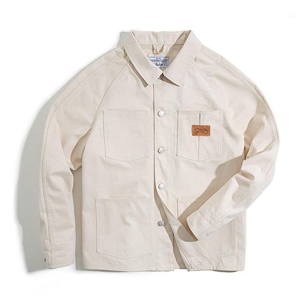 men's jackets 2021 for men tooling french retro hunting casual white denim jacket shirt slim top, Black;brown
men's jackets 2021 for men tooling french retro hunting casual white denim jacket shirt slim top, Black;brown