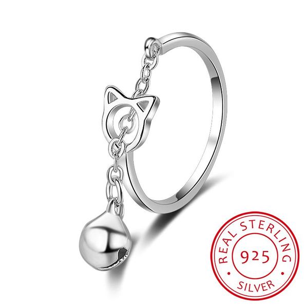 cluster rings 2021 silver open ring 925 sterling cat jing bell for women jewelry finger party birthday gift, Golden;silver
cluster rings 2021 silver open ring 925 sterling cat jing bell for women jewelry finger party birthday gift, Golden;silver