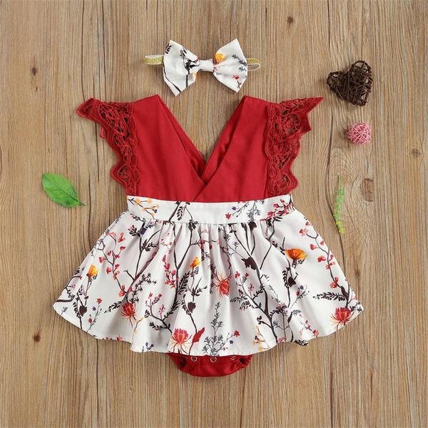 2pcs toddler summer outfits born baby girls flower printed lace sleeves v-neck romper & headband 0-24m girl's clothes jumpsuits, Blue
2pcs toddler summer outfits born baby girls flower printed lace sleeves v-neck romper & headband 0-24m girl's clothes jumpsuits, Blue