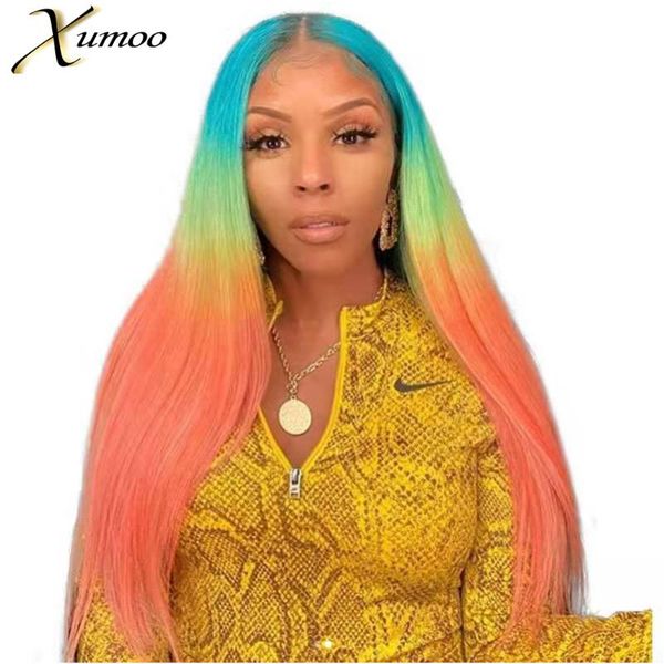 lace wigs xumoo ombre blue yellow orange colorful front middle part long bone straight virgin brazilian human hair cosplay wig, Black;brown
lace wigs xumoo ombre blue yellow orange colorful front middle part long bone straight virgin brazilian human hair cosplay wig, Black;brown